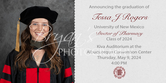 Tessa J Rogers Grad Invites